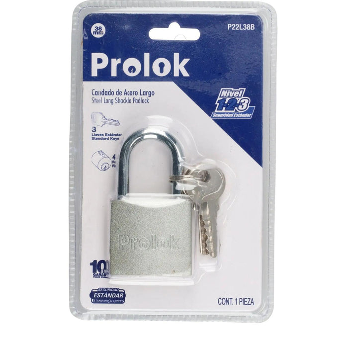 Candado Largo De Seguridad Acero 38 Mm Para Locker Lock