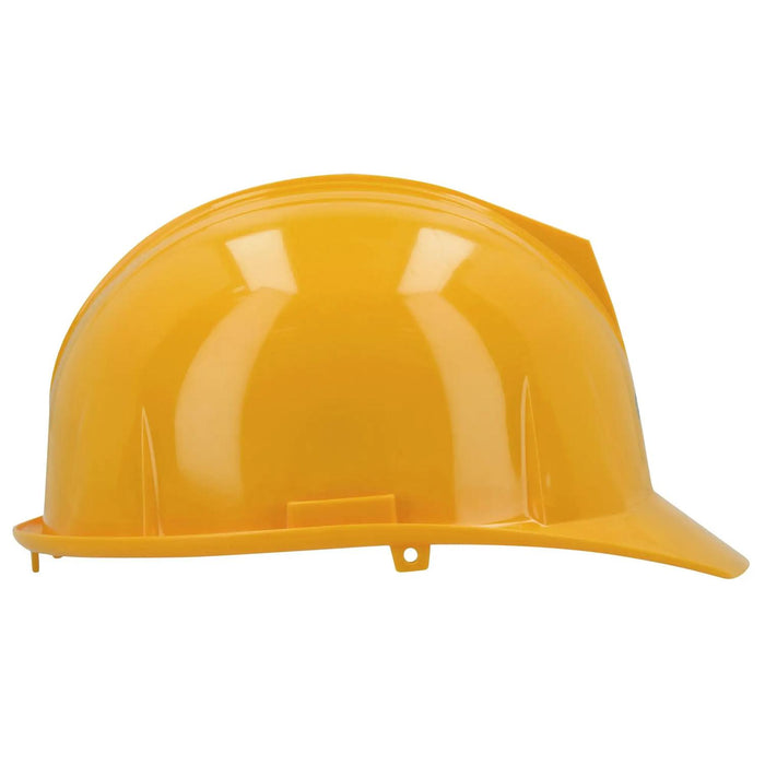 Casco de seguridad con ajuste de 4 puntos, color amarillo Urrea