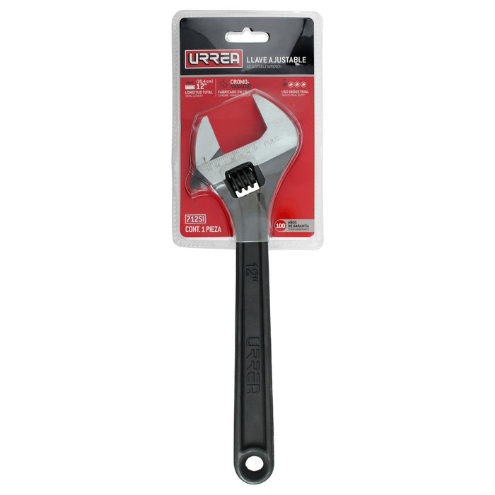 Llave ajustable fosfatizada 12" Urrea