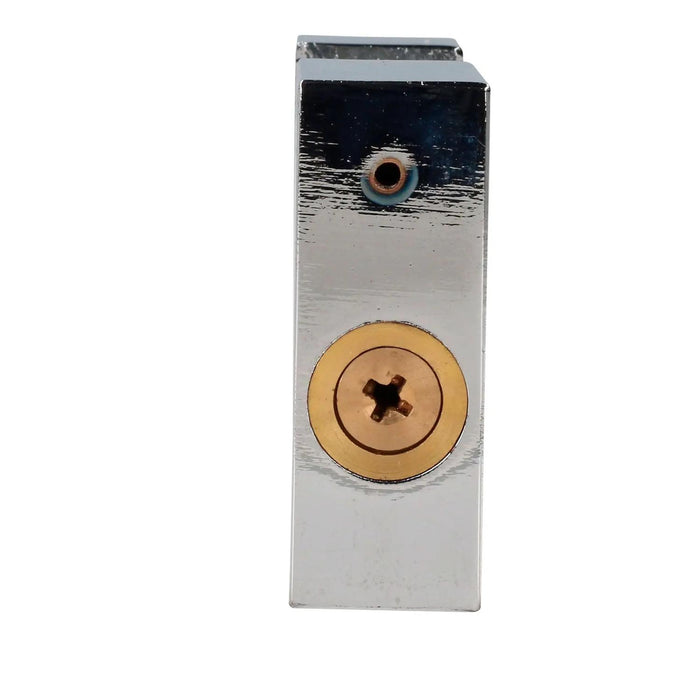 Candado de acero para cortina metálica 80 mm, cromo satinado, llave tetra Lock