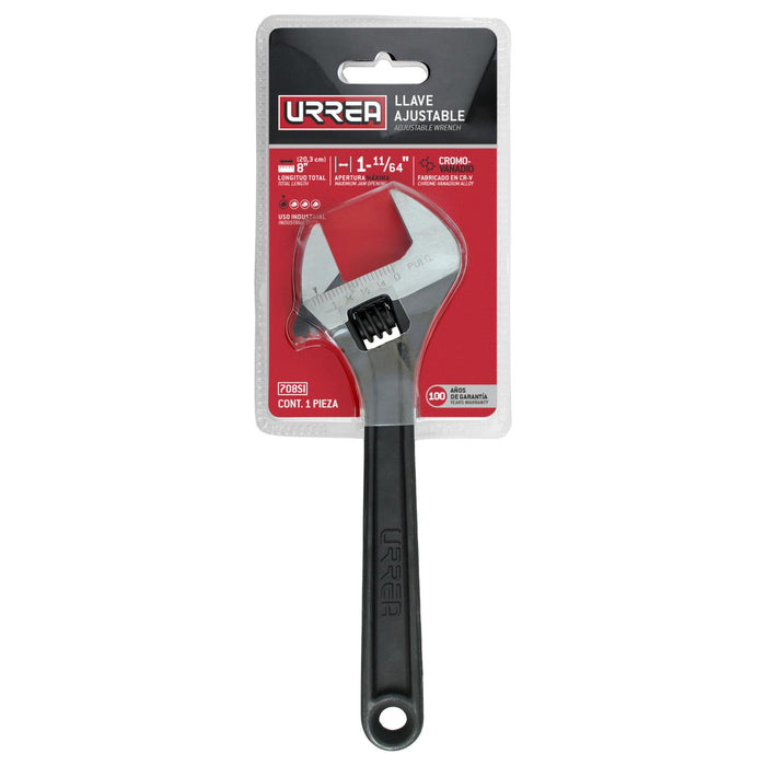 Llave ajustable fosfatizada 8" Urrea