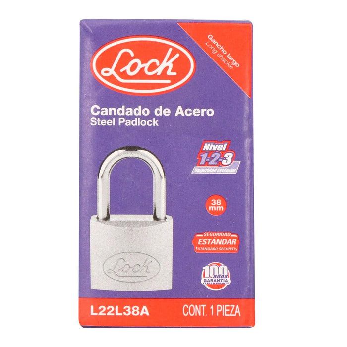 Candado De Seguridad Acero 38 Mm Para Locker En Caja Lock